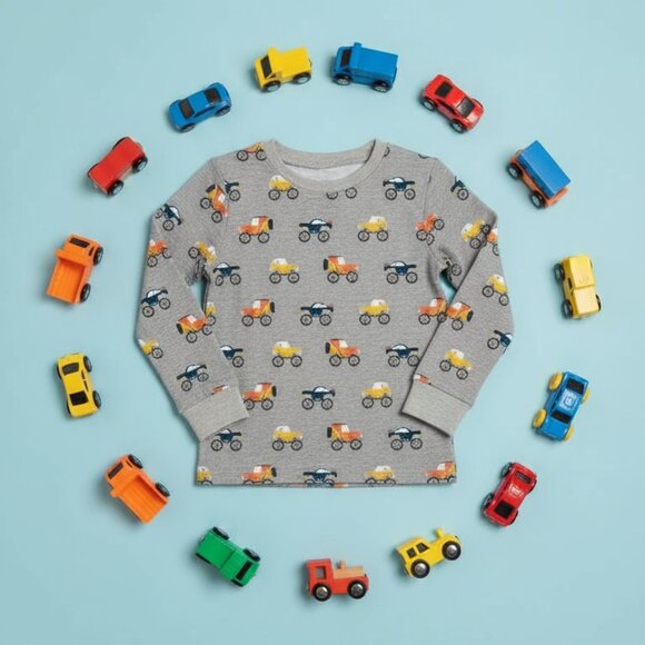 Grey Car Print Kids Pajama Bottom – Comfortable and Cute Sleepwear - Picture 4 of 4